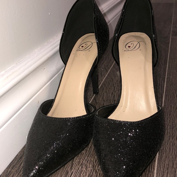 🌟 2 for 35$ Sparkly Black Pointed Toe Stiletto - Picture 2 of 4